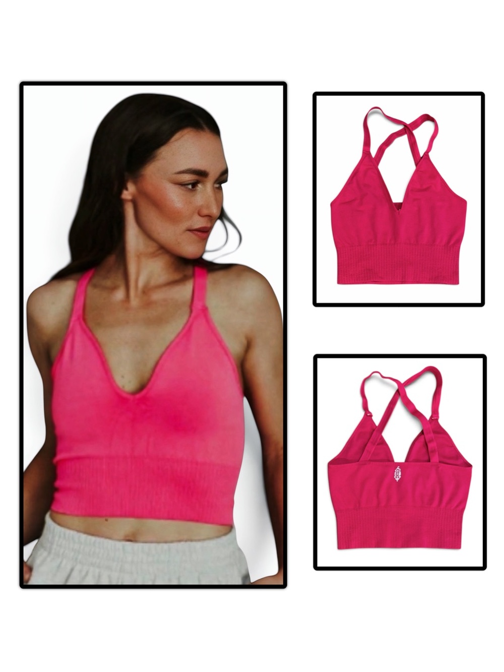 Free People Movement Good Karma Crop Tank Bra Top